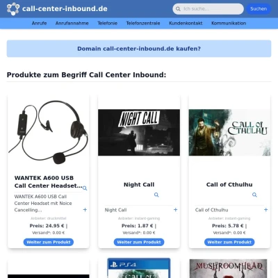 Screenshot call-center-inbound.de