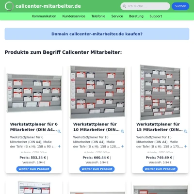 Screenshot callcenter-mitarbeiter.de