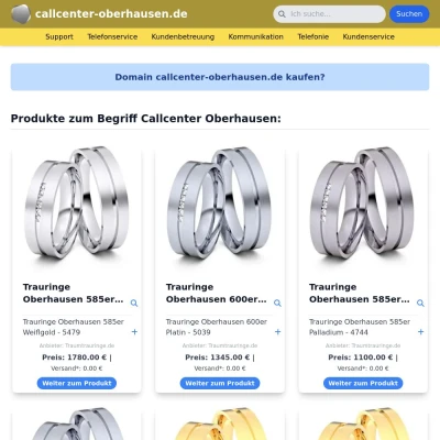Screenshot callcenter-oberhausen.de