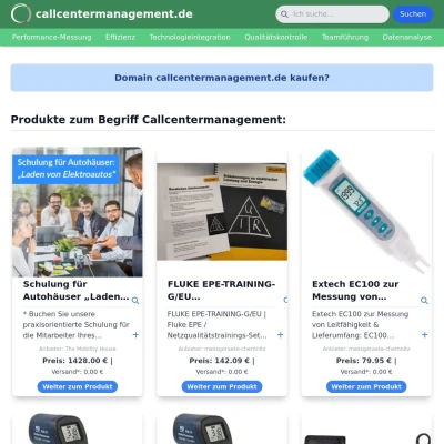 Screenshot callcentermanagement.de