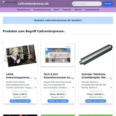 Screenshot callcenterpresse.de