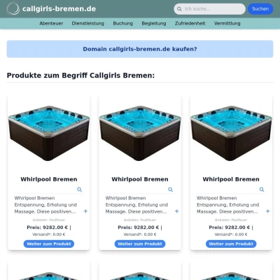 Screenshot callgirls-bremen.de