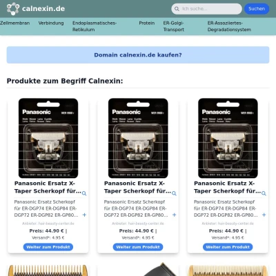 Screenshot calnexin.de