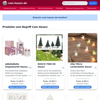 Screenshot cam-hasen.de