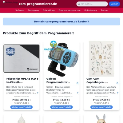 Screenshot cam-programmierer.de
