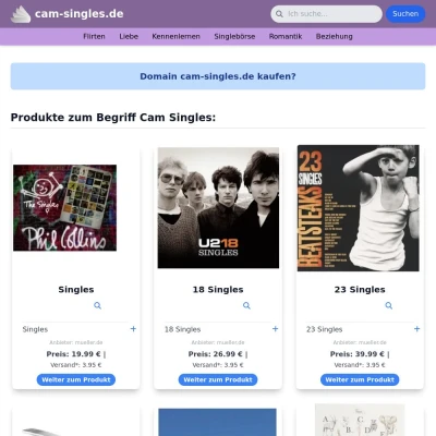 Screenshot cam-singles.de