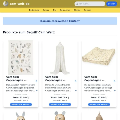 Screenshot cam-welt.de