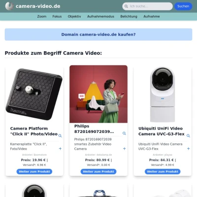 Screenshot camera-video.de
