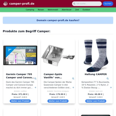 Screenshot camper-profi.de