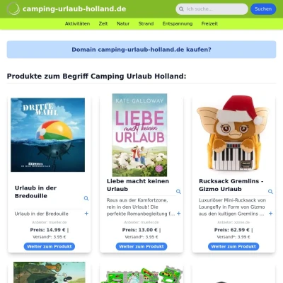 Screenshot camping-urlaub-holland.de