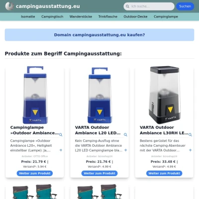 Screenshot campingausstattung.eu