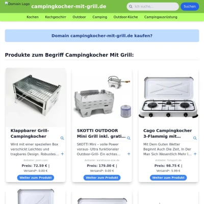 Screenshot campingkocher-mit-grill.de