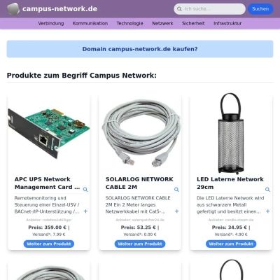 Screenshot campus-network.de