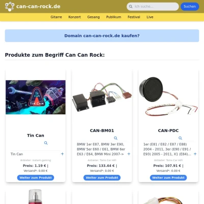 Screenshot can-can-rock.de