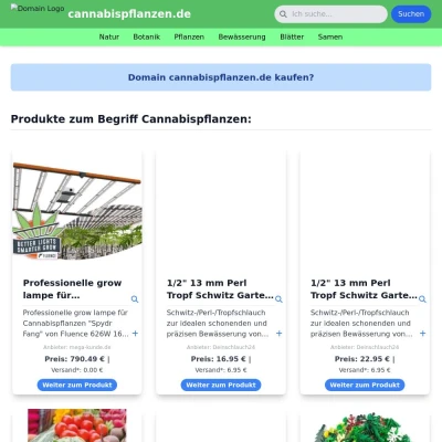 Screenshot cannabispflanzen.de