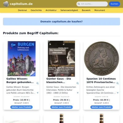 Screenshot capitolium.de
