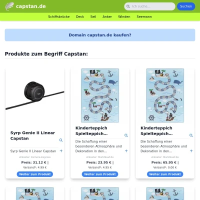 Screenshot capstan.de