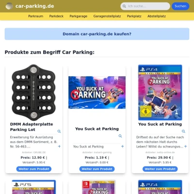 Screenshot car-parking.de