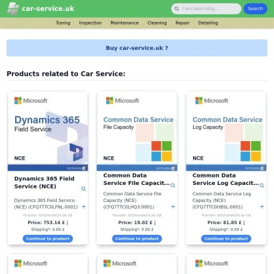 Screenshot car-service.uk