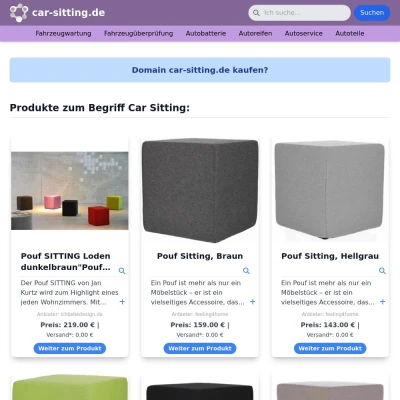 Screenshot car-sitting.de