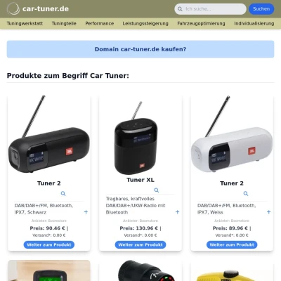 Screenshot car-tuner.de