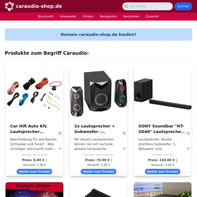 Screenshot caraudio-shop.de