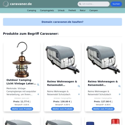 Screenshot caravaner.de