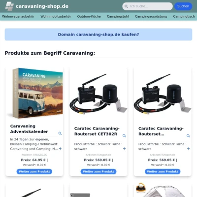 Screenshot caravaning-shop.de