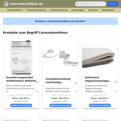 Screenshot caravankuehlbox.de