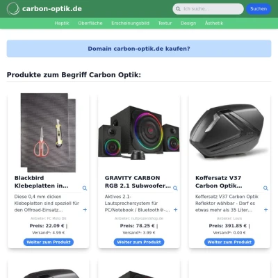 Screenshot carbon-optik.de