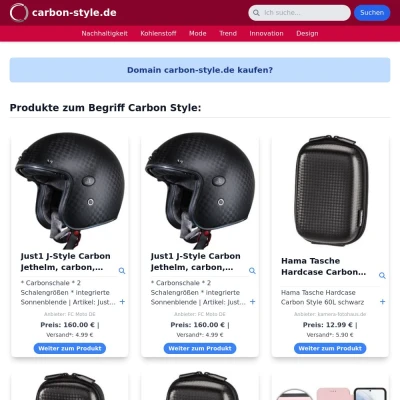 Screenshot carbon-style.de