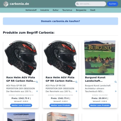 Screenshot carbonia.de