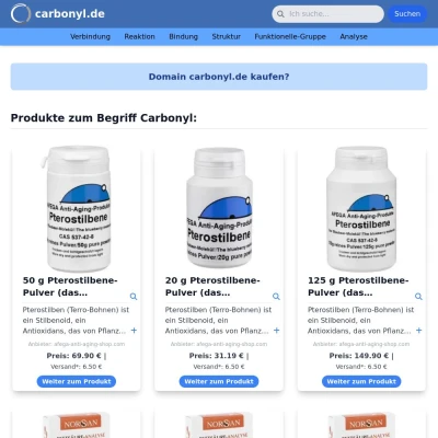 Screenshot carbonyl.de