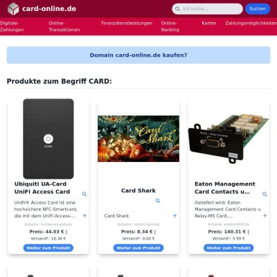 Screenshot card-online.de