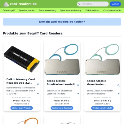Screenshot card-readers.de