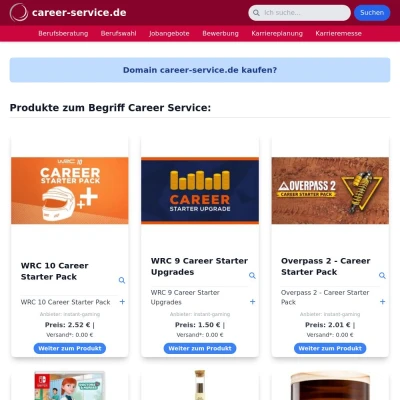 Screenshot career-service.de