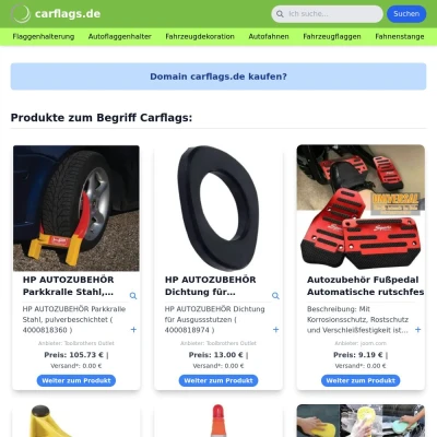 Screenshot carflags.de