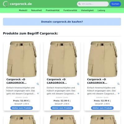Screenshot cargorock.de
