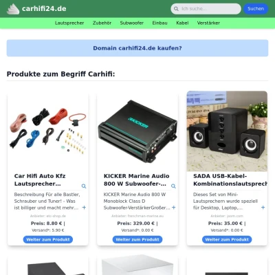 Screenshot carhifi24.de