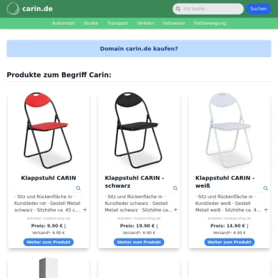 Screenshot carin.de