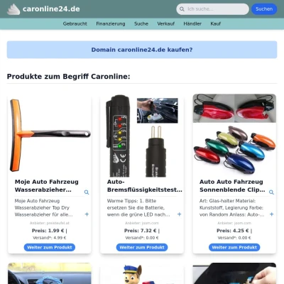 Screenshot caronline24.de