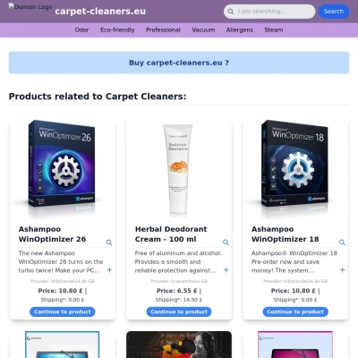 Screenshot carpet-cleaners.eu