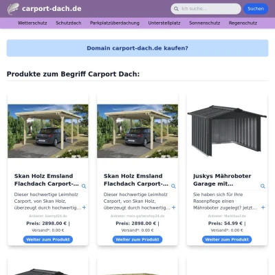 Screenshot carport-dach.de