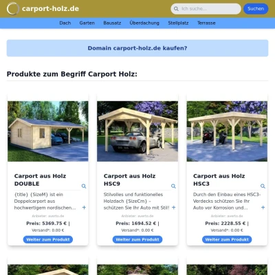 Screenshot carport-holz.de