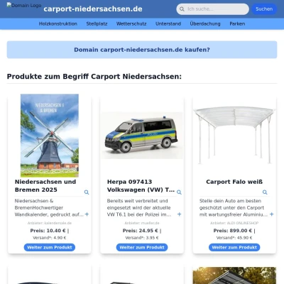 Screenshot carport-niedersachsen.de