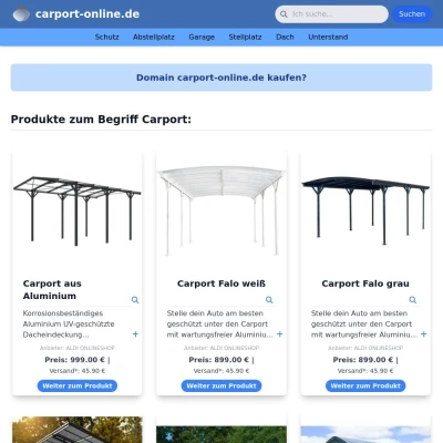 Screenshot carport-online.de