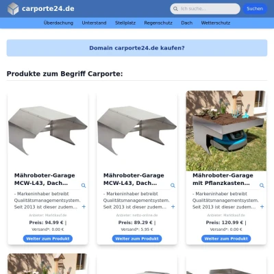 Screenshot carporte24.de