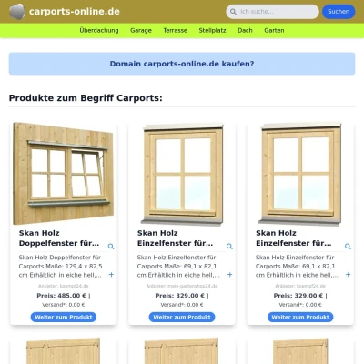 Screenshot carports-online.de