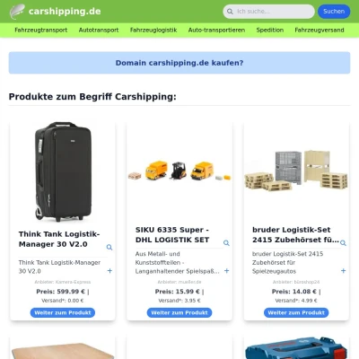 Screenshot carshipping.de