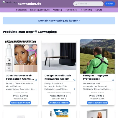 Screenshot carwraping.de